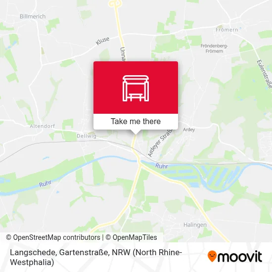 Langschede, Gartenstraße map