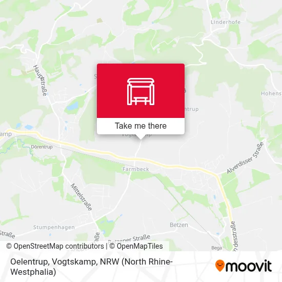 Oelentrup, Vogtskamp map