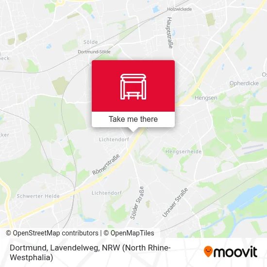 Dortmund, Lavendelweg map
