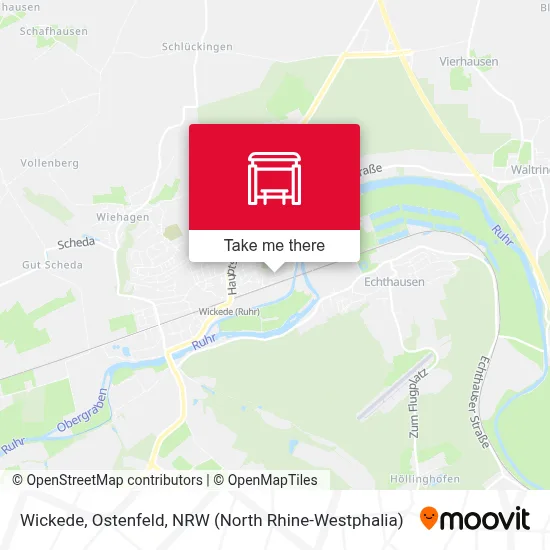 Wickede, Ostenfeld map