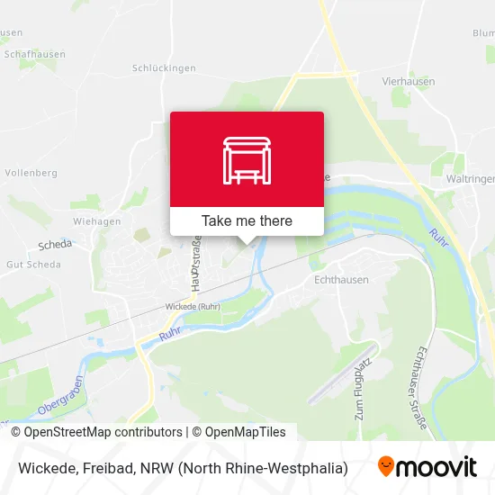 Wickede, Freibad map