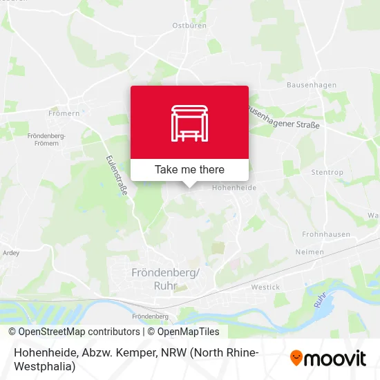 Hohenheide, Abzw. Kemper map