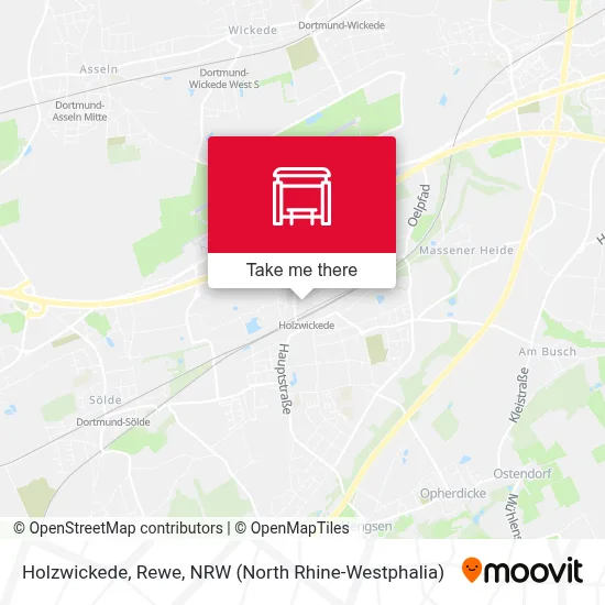 Holzwickede, Rewe map