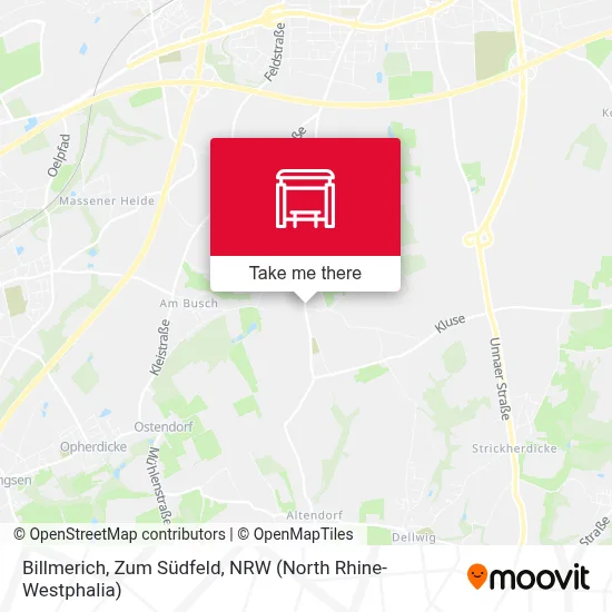 Billmerich, Zum Südfeld map