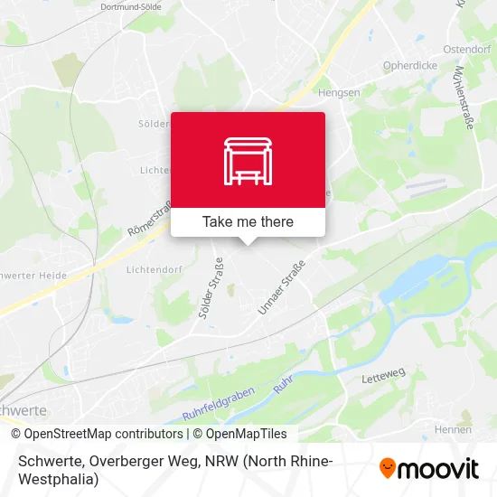 Schwerte, Overberger Weg map