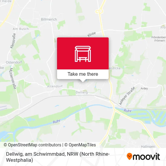 Dellwig, am Schwimmbad map