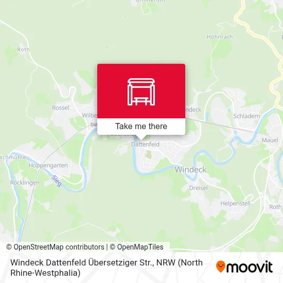 Windeck Dattenfeld Übersetziger Str. map