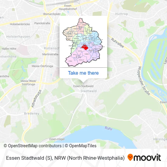 Essen Stadtwald map