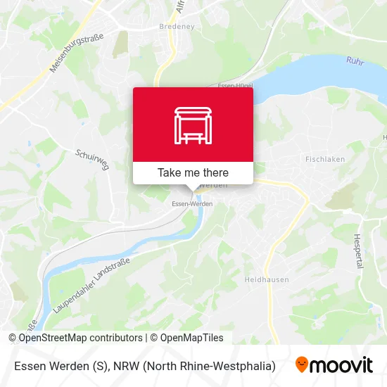 Essen Werden (S) map