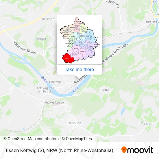 Essen Kettwig (S) map