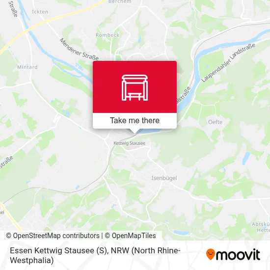Essen Kettwig Stausee map