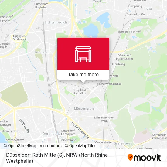 Düsseldorf Rath Mitte (S) map