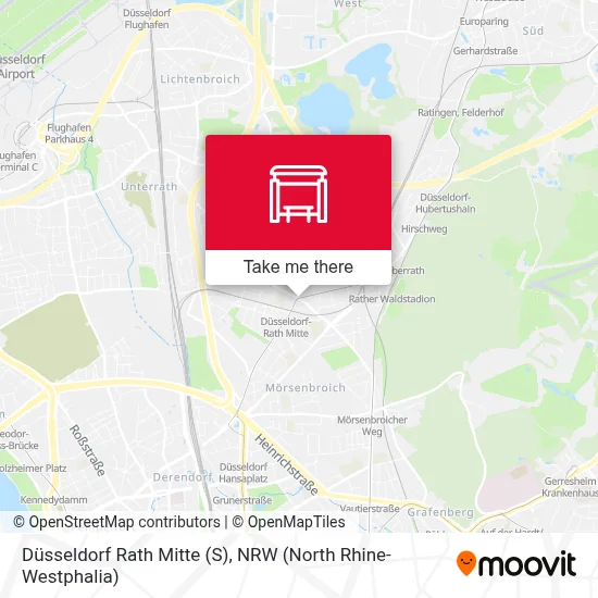 Düsseldorf Rath Mitte (S) map