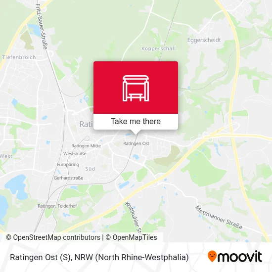 Ratingen Ost (S) map