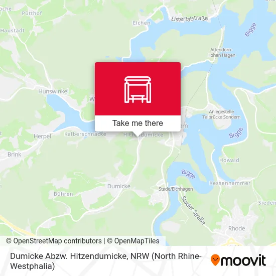 Dumicke Abzw. Hitzendumicke map
