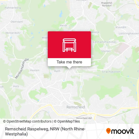 Карта Remscheid Raspelweg