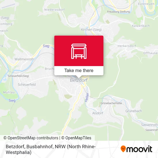 Betzdorf, Busbahnhof map