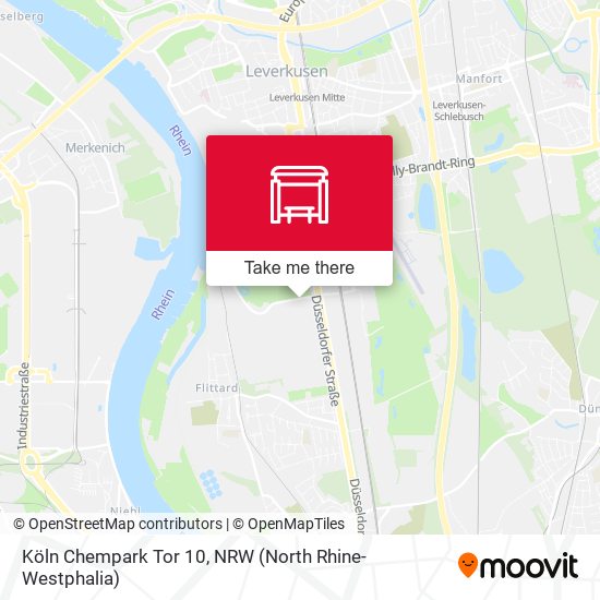 Köln Chempark Tor 10 map