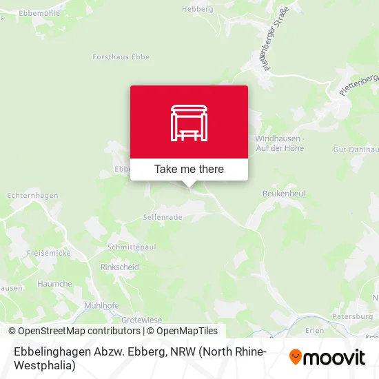 Карта Ebbelinghagen Abzw. Ebberg