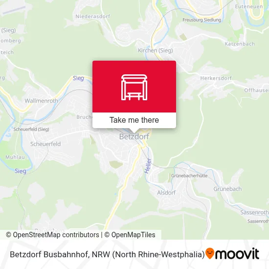 Betzdorf Busbahnhof map