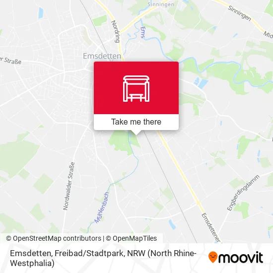 Карта Emsdetten, Freibad/Stadtpark