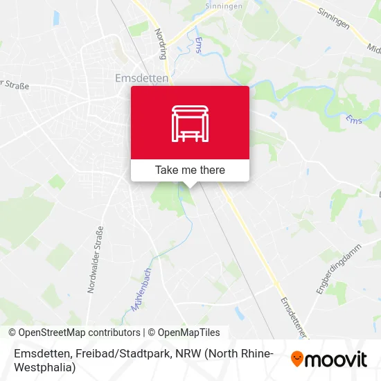 Карта Emsdetten, Freibad/Stadtpark