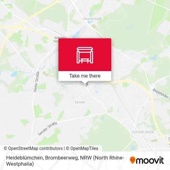 Heideblümchen, Brombeerweg map