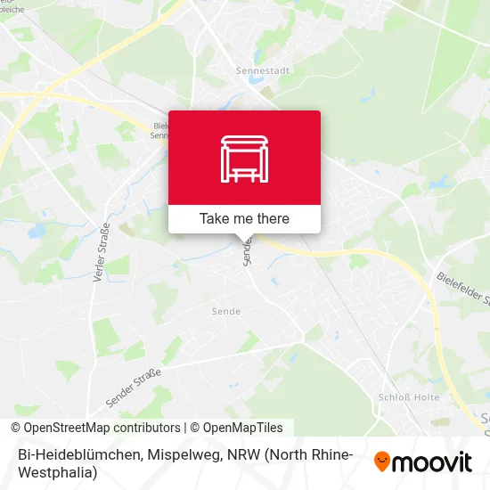 Bi-Heideblümchen, Mispelweg map