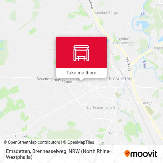 Emsdetten, Brennesselweg map