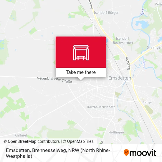 Emsdetten, Brennesselweg map