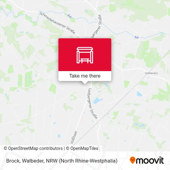 Brock, Walbeder map
