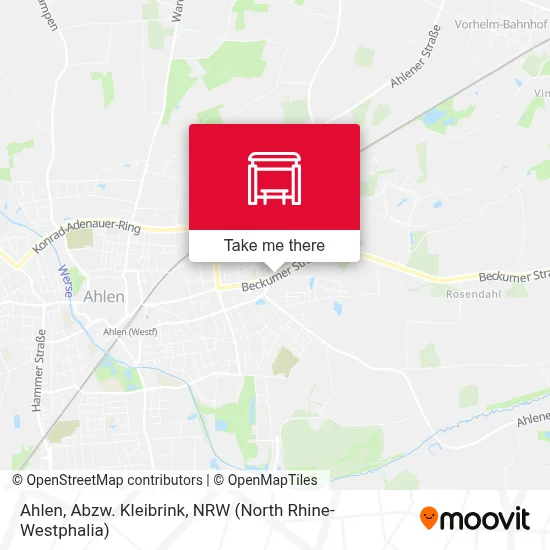 Ahlen, Abzw. Kleibrink map
