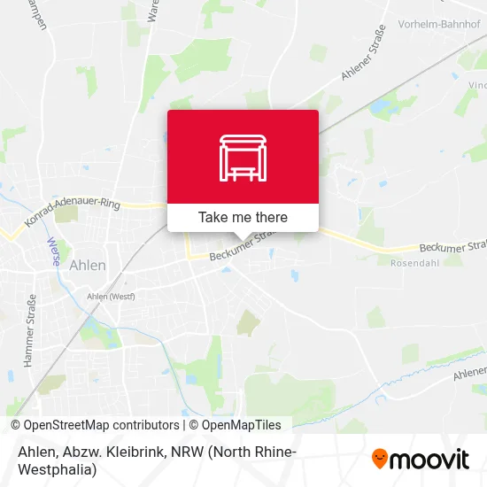 Ahlen, Abzw. Kleibrink map