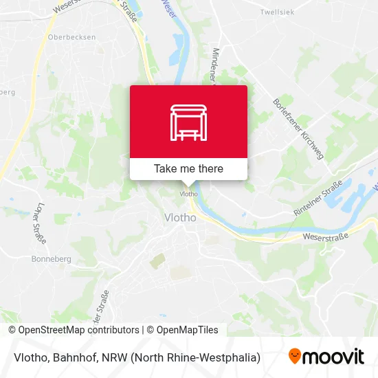 Vlotho, Bahnhof map