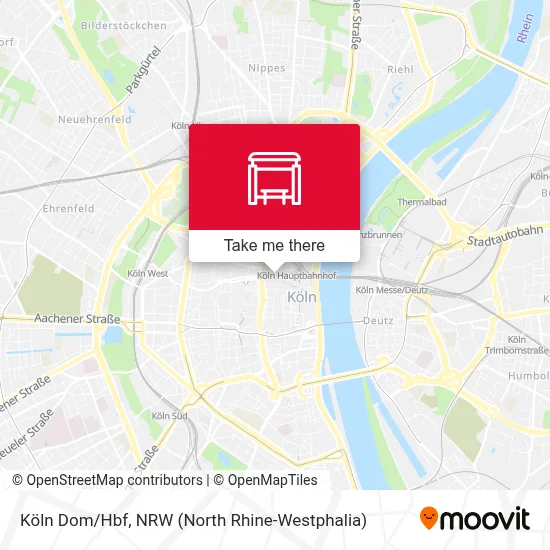 Köln Dom/Hbf map