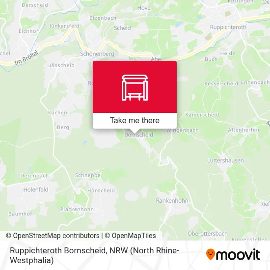 Ruppichteroth Bornscheid map
