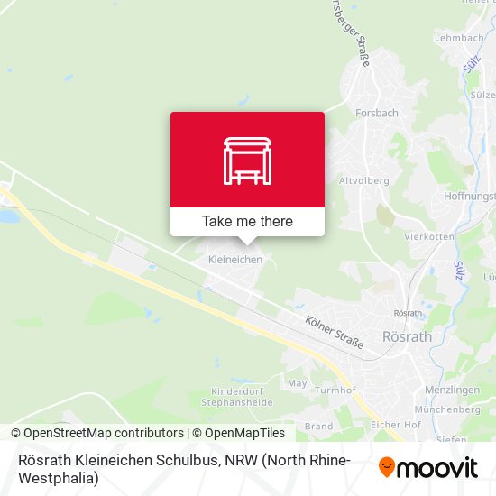 Карта Rösrath Kleineichen Schulbus