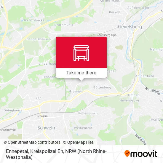 Карта Ennepetal, Kreispolizei En