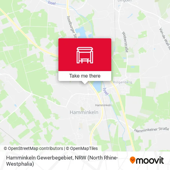 Карта Hamminkeln Gewerbegebiet