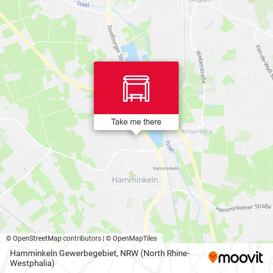 Карта Hamminkeln Gewerbegebiet