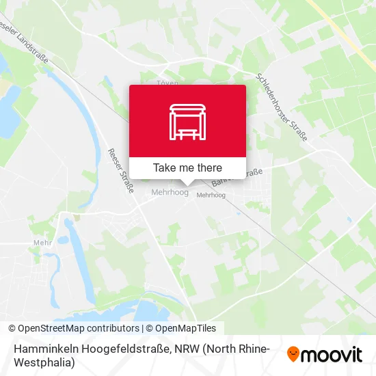 Карта Hamminkeln Hoogefeldstraße