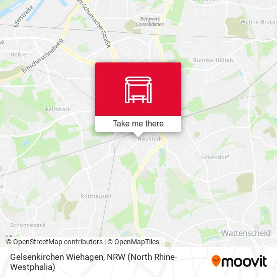 Карта Gelsenkirchen Wiehagen