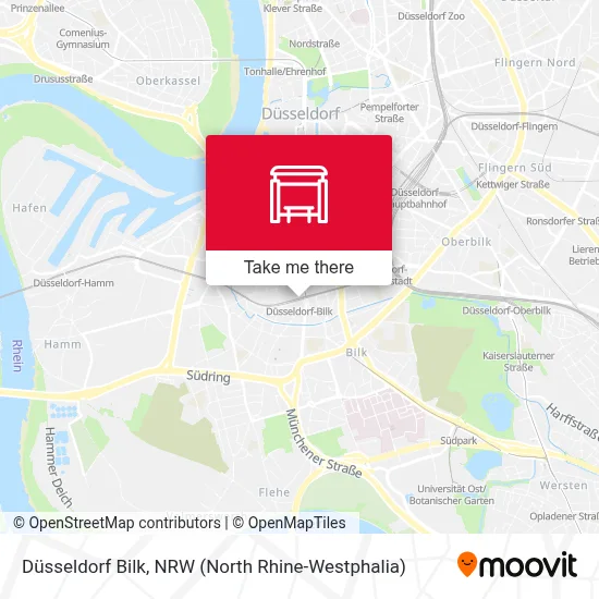 Düsseldorf Bilk map