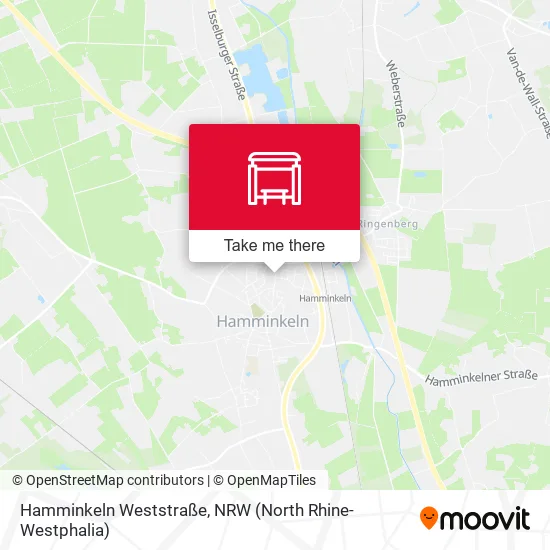 Карта Hamminkeln Weststraße