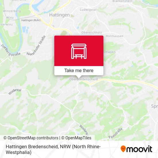 Hattingen Bredenscheid map