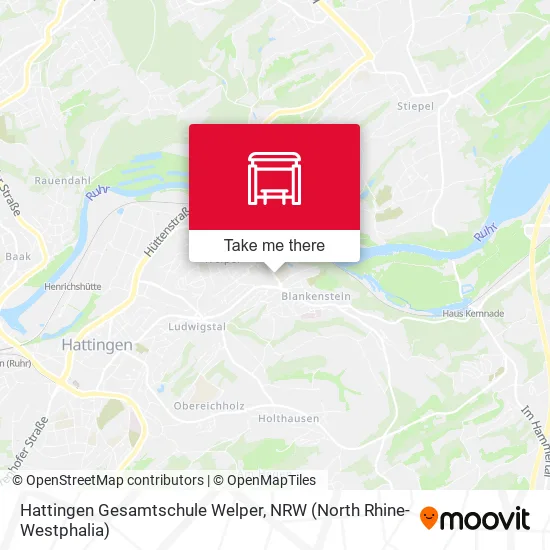 Карта Hattingen Gesamtschule Welper