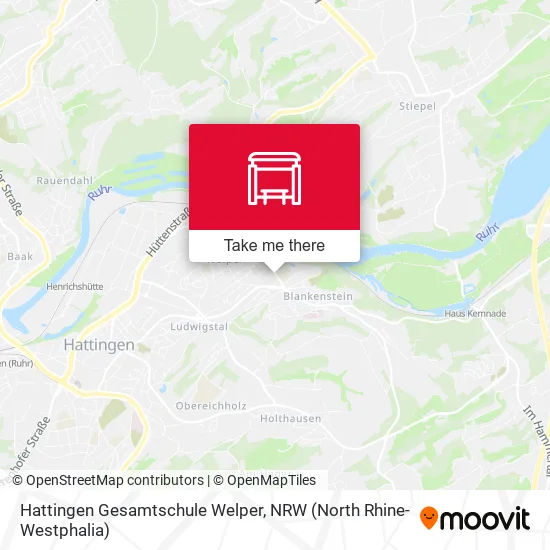 Карта Hattingen Gesamtschule Welper