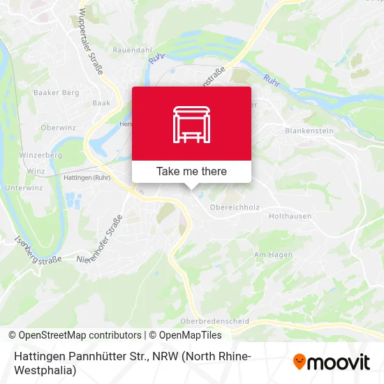 Hattingen Pannhütter Str. map