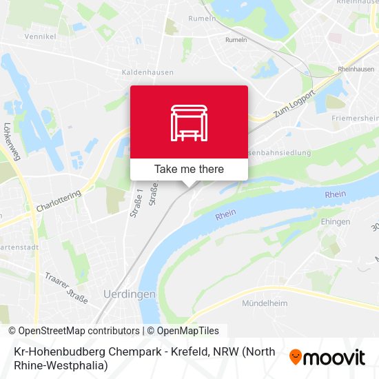 Карта Kr-Hohenbudberg Chempark - Krefeld