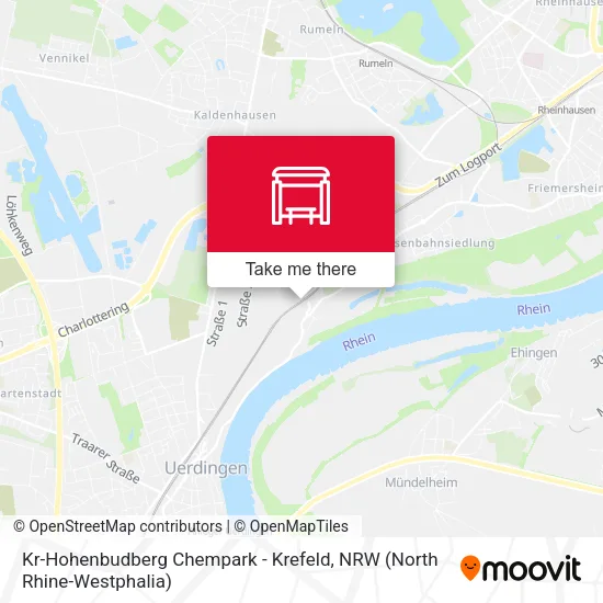 Карта Kr-Hohenbudberg Chempark - Krefeld